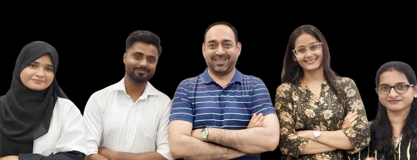 Dr. Ruman Mallick with the physiotherapy care team